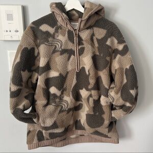 REI Camouflage Fleece Jacket - Brown and Tan